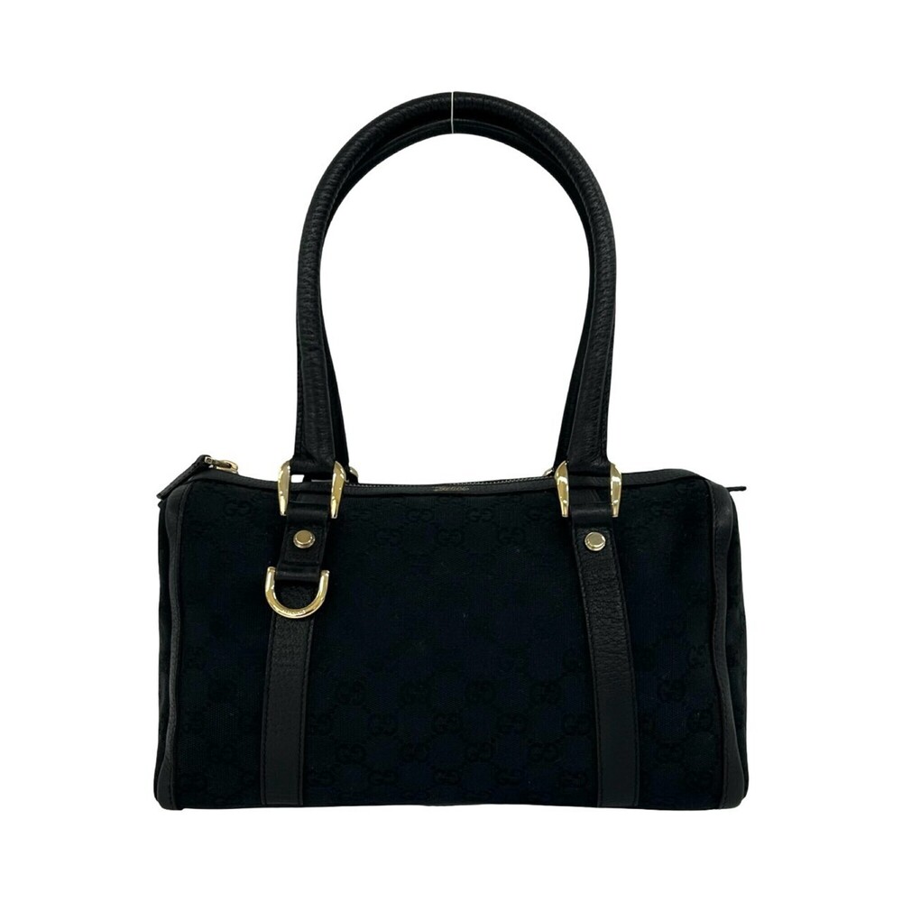 GUCCI Black Leather Tote Bag